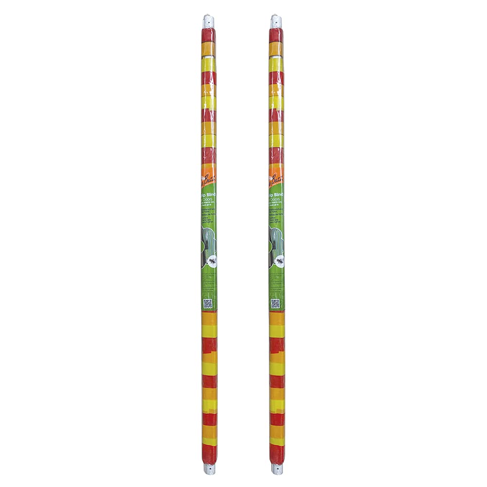 Zero In Strip Blinds for Doors – Plastic Walk-Through Door Curtain Strips - Fly Door Curtain Strips for Insect Control - Fits Standard Doors - Multipack x2, 90cm x 200cm