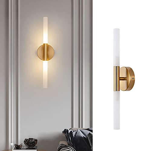 Lamparas montadas en la pared modernas interiores doradas con casquillo G4 estilo minimalista