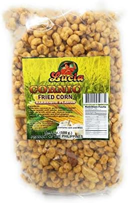 Lucia Cornic Fried Corn Barbecue Flavored, Net Wt 17.66oz (500g)
