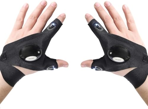 [TQJ] 2�y�A4�� LED�����d�����J�j�b�N�O���[�u-��Ɠx�������ł̍�Ƃ̂��߂̏_���LED���-���E�̎�܂̃y�A [���s�A���i]