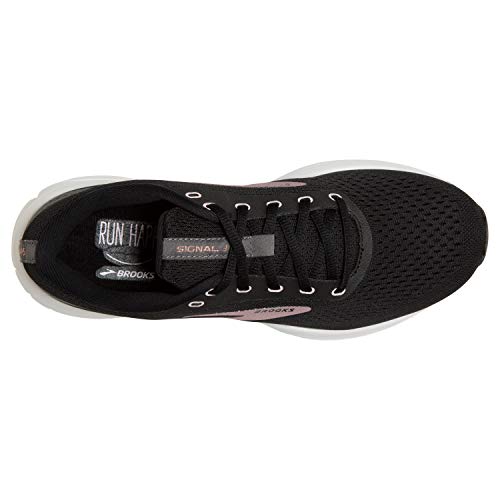 Brooks Women's Signal 3 Running Shoe - Black/Primrose Pink/Blackened Pearl - 10.5 Medium