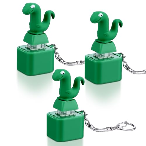Grinsvalley 3 Pcs Lizard Keychain Noise Maker Lizard Sound Fidget