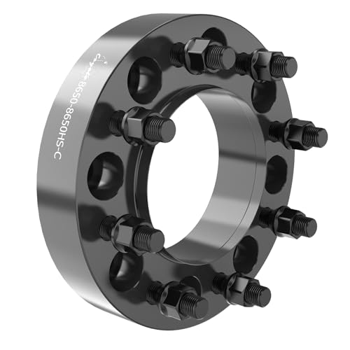 Wheel Accessories Parts 1 Pc Steel Hub Centric Wheel Spacers 8 on 6.50 8x6.50 1.50 Inch Thick 116.7mm Hub 9/16 Thread Stud Fits Chevrolet C20 K20 K30 GMC C2500 C3500 G3500 Front Only