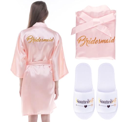 Bride Morgenmantel Damen Bademantel Satin Bride To Be Braut/Brautjungfern...