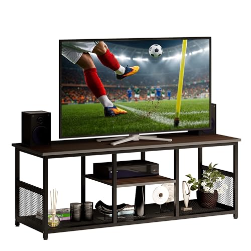 El Mejor Listado de Centro de Entretenimiento Con Repisas los 5 mejores. 43 MUBSON Mueble Mesa para TV para Pantallas de hasta 55 Pulgadas | 120x40 cm | Centro de Entretenimiento Vondel con 3 Repisas para Consolas, Bocinas y Decoración. TV Furniture