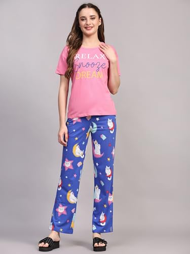 Image of B STORIES Women's Cotton Pyjama Set | Comfort and Relexed Nightsuit for Ladies