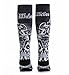 Affliction Misfits Socks, Black with Skull Graphics (US, Alpha, One Size, Regular, Regular, Black (Wings))