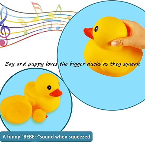 Umbresen 9 Pcs Bath Duck Toy Yellow Rubber Ducks Preschool Bathtub Duckies Gift For Baby Shower Infants Toddlers Kids Car Pool Floaty Halloween Christmas Adults Party Favors Carnival Theme Decorations #TOP3