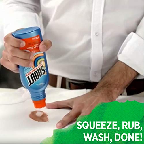 Shout Advanced Stain Remover For Clothes With Scrubber Brush, 8.7 Oz #TOP2