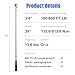 NEBICALS 3/4 Inch Drive Torque Wrench 100-600 ft lb /135-813 NM/High hardness & strength/Long lifetime/Less effort for Off-road equipment/Truck/Motor homes/Drilling platform/Excavator