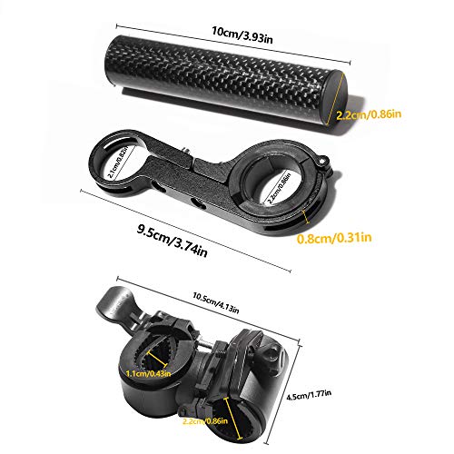 image for Monrand 10CM Handbar Extender,Aluminum Alloy Bicycle Handlebar Extensi