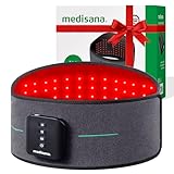 Medisana 3-in-1 Red Light Massager Belt, Heating Pad for Lower Back, Cordless Wearable Near Infrared & Red Light Therapy Belt Back Wrap with Adjustable Heat and Vibration for Lower Back Pain Relief