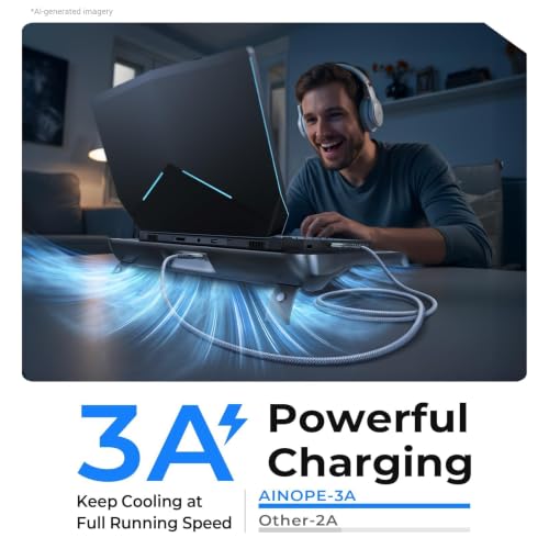 Image of AINOPE USB to USB Cable, 3.3FT*1Pack USB 3.0 A to A Male to Male Cable [Never Rupture] Double End Type A Cord for Data Transfer, Compatible with Hard Drive Enclosures, Laptop Cooler, KVM, DVD Player