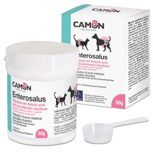 Camon Enterosalus Pulver 50 g Ergänzungsfuttermittel für Darmprobleme Hund und Katze