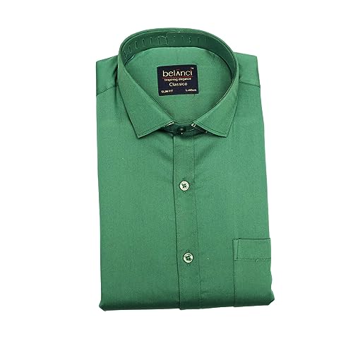 Image of Mens Shirt | Cotton Heavy Satin Lycra Stretch Full Sleeves Slim Fit Shirts