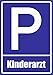 Kiwistar parkplatzschild pédiatre-autocollants-plaque - 30 x 21 cm