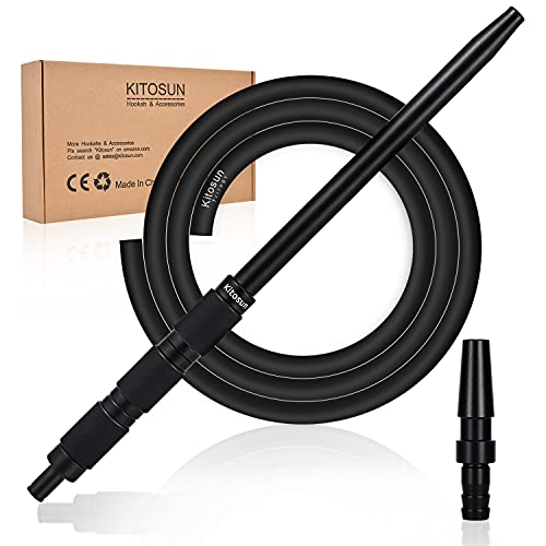 Hookah Hose Kitosun Purge Hose - Auto-Seal Technology Design for Multi Hoses Hookah 5ft Silicone Hose Aluminum Handle with Extra Long Hose Plug Anti-Kinking Spring Easy Purge No Extra Jobs (2 Pack) Hookah Hose Kitosun Purge Hose - Auto-Seal Technology Design for Multi Hoses Hookah 5ft Silicone Hose Aluminum Handle with Extra Long Hose Plug Anti-Kinking Spring Easy Purge No Extra Jobs (2 Pack)