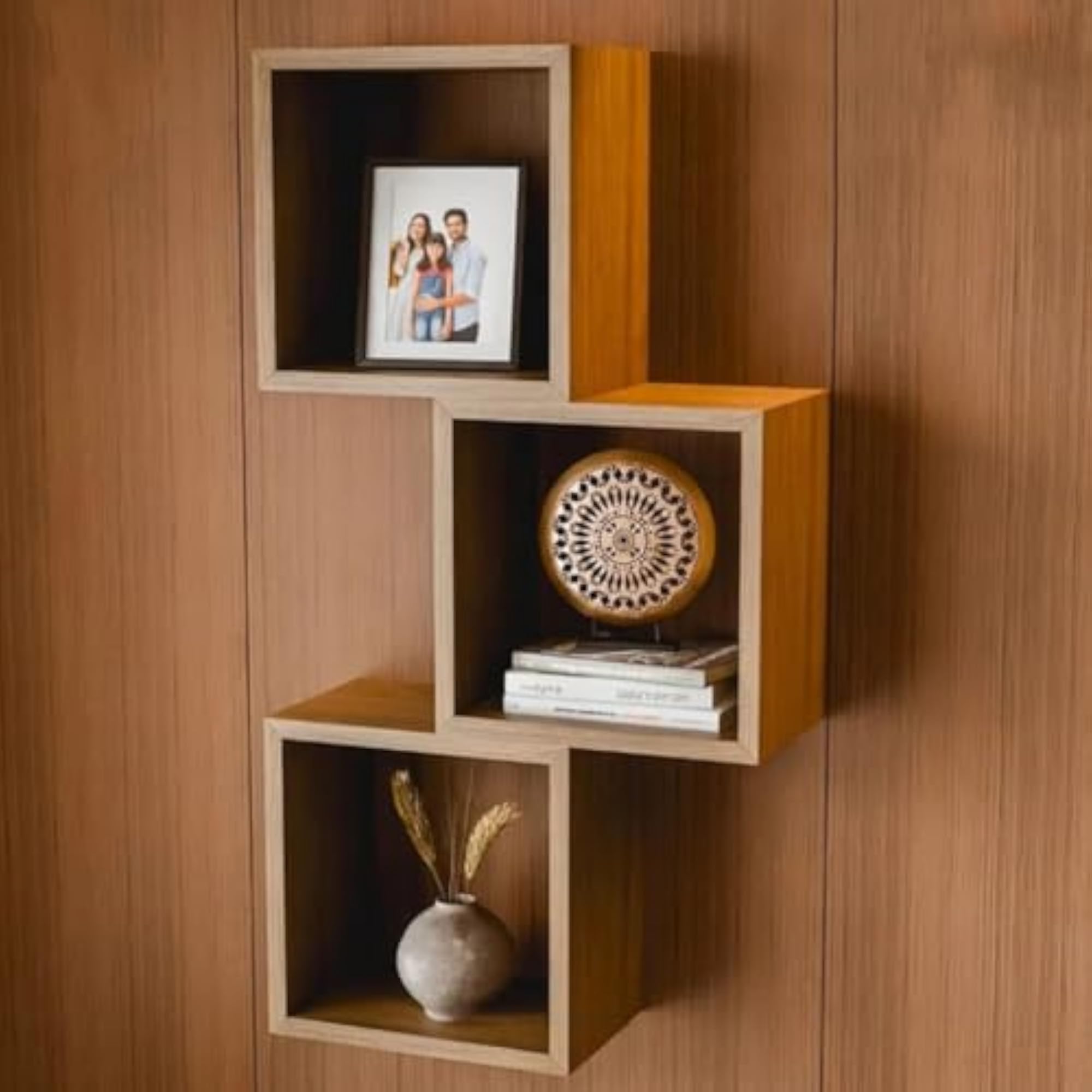 Almond Ridge Multipurpose Decorative Wooden Hanging Rack for Office