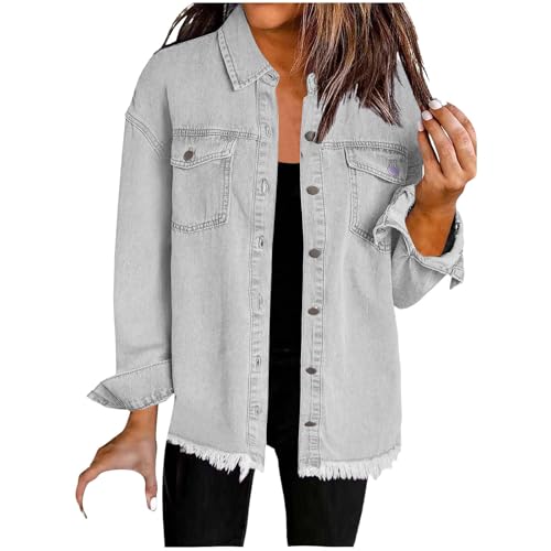 Hfnxid Jean Jacket Women Country Concert Outfits Spring Summer Casual