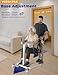 Eosprim Patient Lift Transfer Chair, Wheelchair to Car Transfer Devices, Shower Lift Aids for Elderly,Lightweight Foldable with Cushion - Patient with Padded backrest