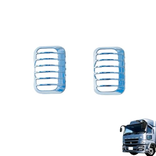 三菱ふそう 17スーパーグレート NEW/07スーパーグレート メッキ ドアサイドマーカー ウインカーランプカバー サイドランプカバー 左右セット デコトラ