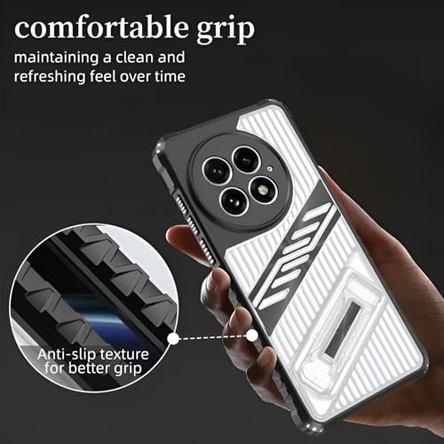 Image of MILLION CASES Back Cover Case for OnePlus 13R Shockproof Protective Hyper Guard Kickstand TPU Case for Men & Boys(Brilliant Blue)