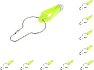 Mealoodiousmusea Pinza para mástil de cepilladora + clip de liberación de anillo de 2-1/2 pulgadas, color naranja