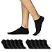 Produktbild 10 | 20 | 30 Paar Sneaker Socken Herren Damen Schwarz Weiß Grau Baumwolle 16900 (10x Schwarz 35-38)