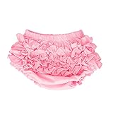 muyan Baby Girl's Cotton Shorts and Diaper Cover Bloomers (Pink, S)