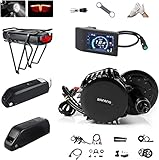 BAFANG BBS03 HD 52V 1000W Mid Motor Ebike Conversion Kit T42 Chainring Wheel LCD Display 500C Eletric Bike Motor Kit