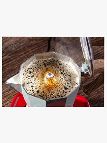 Image of Moka Pot (300 ML) - Coffee Maker Machine for Home - Stainless Steel, Anti Rust, Anti Corrosion Coffee Machine - Espresso Coffee, Cappuccino Coffee - Mocha Pot Coffee Machine