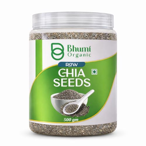 Image of Bhumi Organic Chia Seeds 500g | Seeds for Eating, Rich in Calcium, Rich in Protein, Rich in Fibre