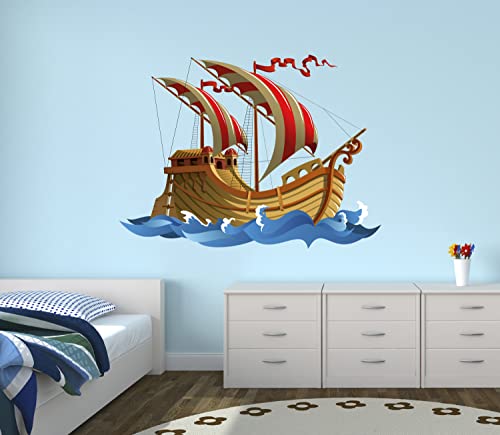 Vinilo Decorativo Temática Pirata y Oceánica miniatura 2
