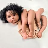 Realistic Baby: Reborn baby kit: questo kit Reborn Doll è un set di Painted Kit, il kit bambole è ben dipinto con vene e più strati di colori, ciglia radicate a mano. Un bel kit di bambole in silicone per praticare l'abilità delle mani dei bambini. devi solo assemblare la bambole per ottenerne una ben fatta