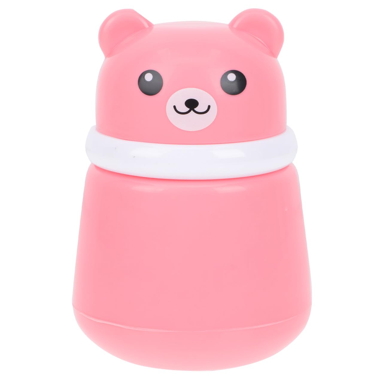FOMIYES Cartoon Bears Baby Powders Puff Box, Pink Large-Capacity Powder Container with Sponge Puff, Safe and Gentle Design for Baby'S Skin, Portable