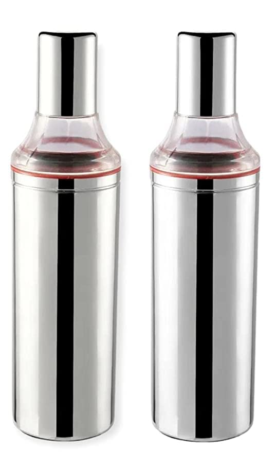 HENNOX Stainless Steel Nozzle Oil Dispenser 1 Litre Oil Container Oil Pourer Oil Pot Oil