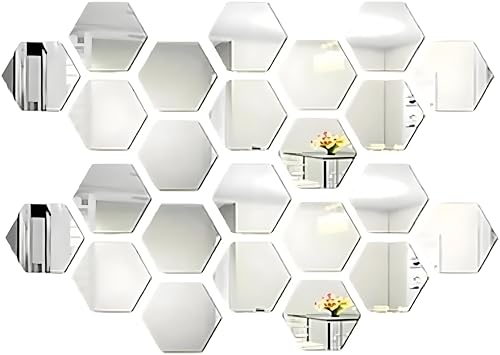 Opiniones de Muebles pegatinas los más recomendados. 41 Yosoo Health Gear Pegatina de Pared Espejo, Calcomanías Hexágono de 24 Pcas Decoración de Calcomanías Acrílicas para la Sala de Estar de la Sala del Hogar Decoración del...