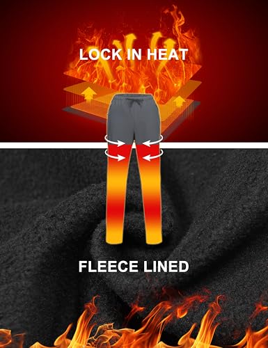 Little Donkey Andy Women's Fleece Lined Hikng Pants Waterproof Cargo Pants Winter Thermal Running Joggers3