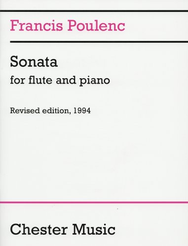 プーランク: フルート・ソナタ/チェスター社/ピアノ伴奏付ソロ