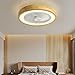YUNZI Ventilatore da Soffitto Legno con Luce e Telecomando Camera DC Silenzioso Ventilatore da soffitto Dimmerabile Lampada da soffitto con Timer for Soggiorno Lampada Ventilatore Soffitto 72W