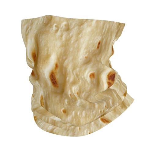 Taco Tortillas Pattern Neck Gaiter Face Mask Scarf Bandana Head Wrap Uv Protection Balaclava For Sports