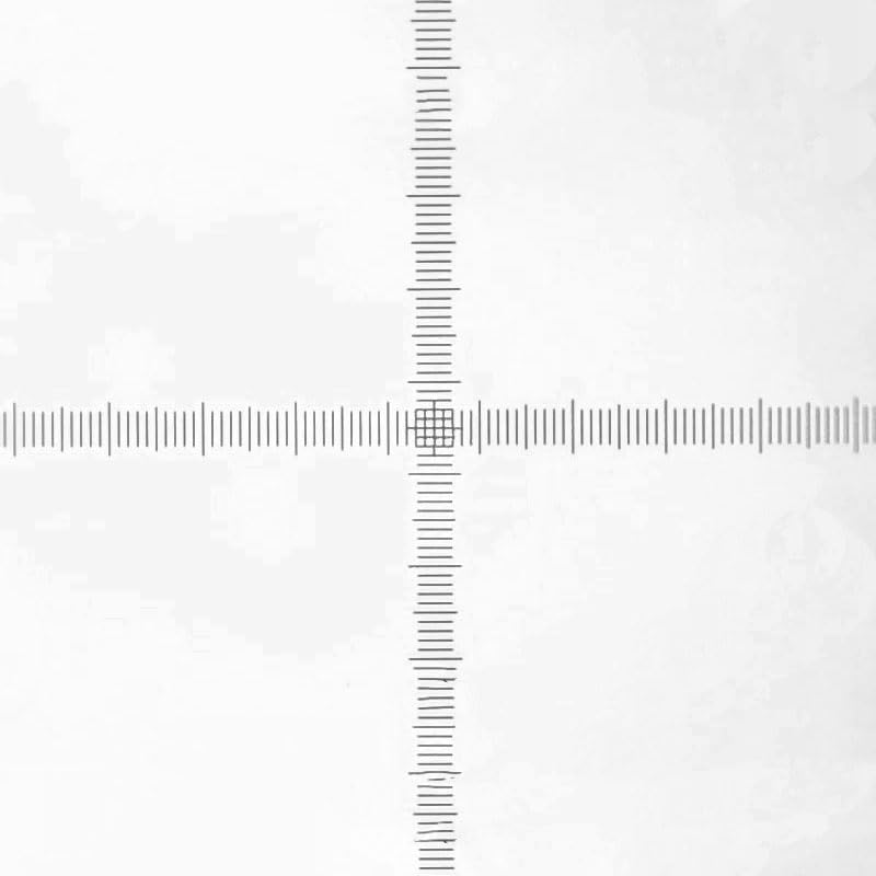 1pc DIV 0.01mm Microscope Ocular Reticle Cross Scale Ruler Eyepiece Micrometer Calibration Slides Diameter 8mm 19mm 20mm(Diameter 19mm)
