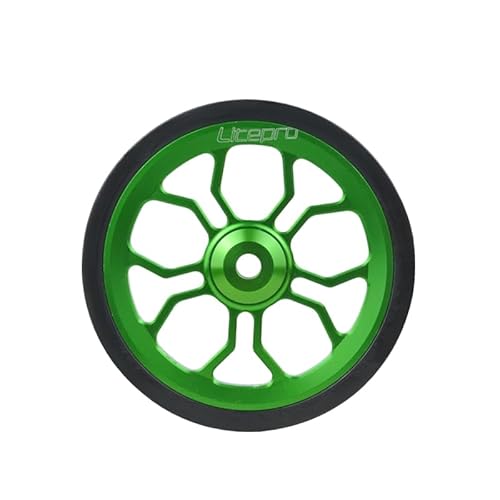 3D中空82mm折りたたみ自転車簡易車輪アルミニウム合金材料密封軸受軽量で簡単な車輪 For Bronpton、360折りたたみ自転車使用