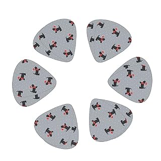Médiators de Noël en forme de chiens mignons – 12 médiators tendance et durables dans une boîte pour ukulélé guitare électrique basse - Les Beatles, Paul McCartney, John Lennon, RIngo Starr, George Harrison Médiators de Noël en forme de chiens mignons - 12 médiators tendance et durables dans une boîte pour ukulélé guitare électrique basse – Image 2