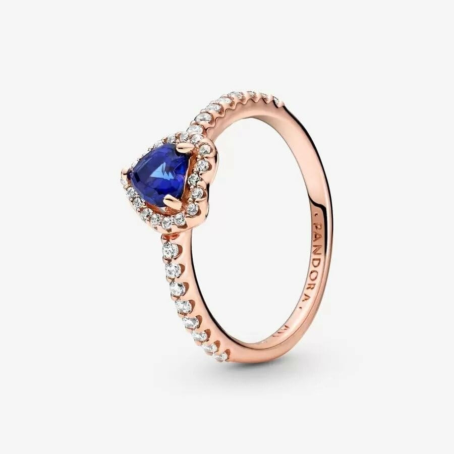 PANDORA-Elevated Heart Ring-With Gift Box