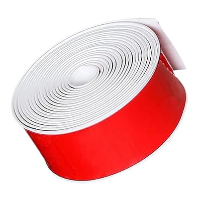KITANDOVE Flexible Quarter Round Molding Caulk Strip 1 Roll Self-Adhesive Wall Baseboard Molding Trim for Tile Edge