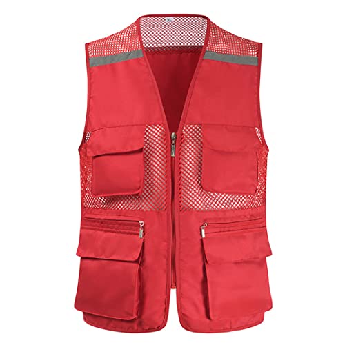 Mesh Quick-Drying Vests Male with Many Pockets Mens Breathable Multi-Pocket Fishing Vest Work Sleeveless Jacket4