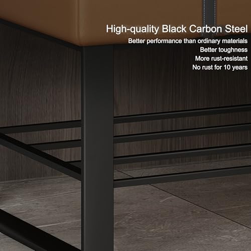 Banc de rangement à chaussures finitions soignées pour bout de lit - 6