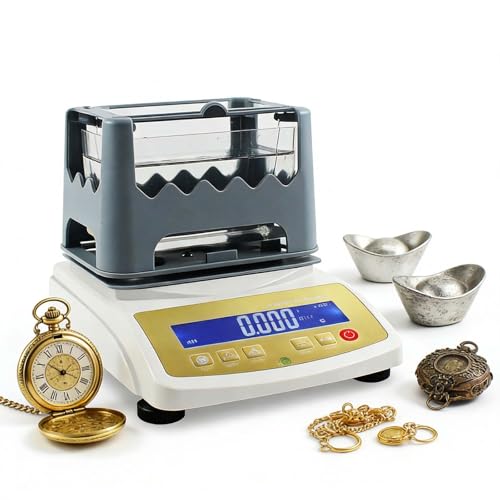 Portable Rechargeable Metal Detector | Verified Content & Jewelry Authenticity, Wide Weighing Range (300g-1200g), Instant Digital Results for Treasure Hunting & Security