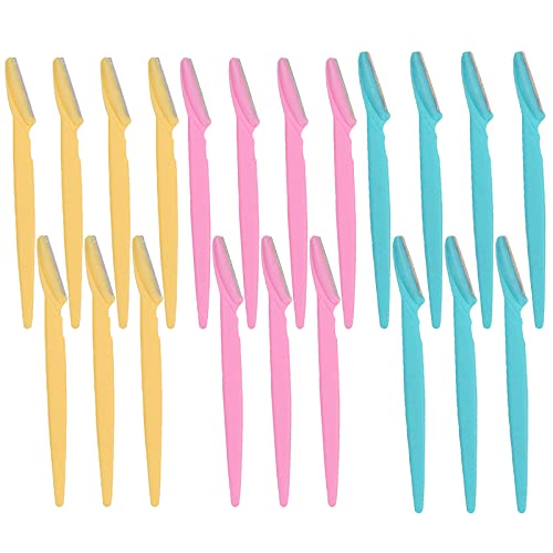 21 Pieces Eyebrow Razors, Dermaplane Razor for Women Face, Multipurpose Exfoliating Tool Women and Men Face Razors Eyebrow Shaper, Women Face Trimming and Shaping, Stacked Skincare Dermaplaning Tool